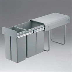 WESCO 757621-85 Einbau Abfallsammler Bio-Double 30 DT, Alugrau