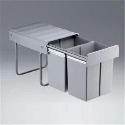 WESCO 787911-85 Einbau Abfallsammler Double-Master Maxi 40 DT, Alugrau