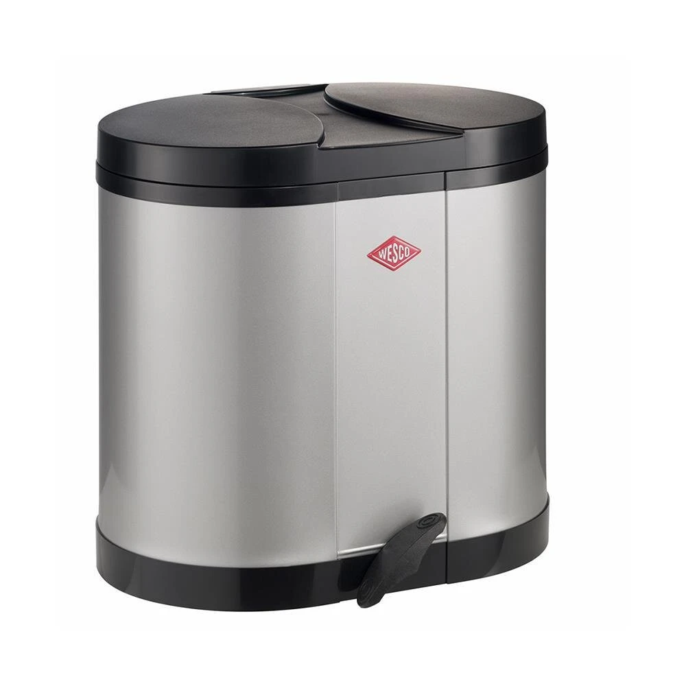 Wesco Beta, Abfallsammler Freistehend, Silberfarben 1 Wesco Beta, Abfallsammler Freistehend, Silberfarben