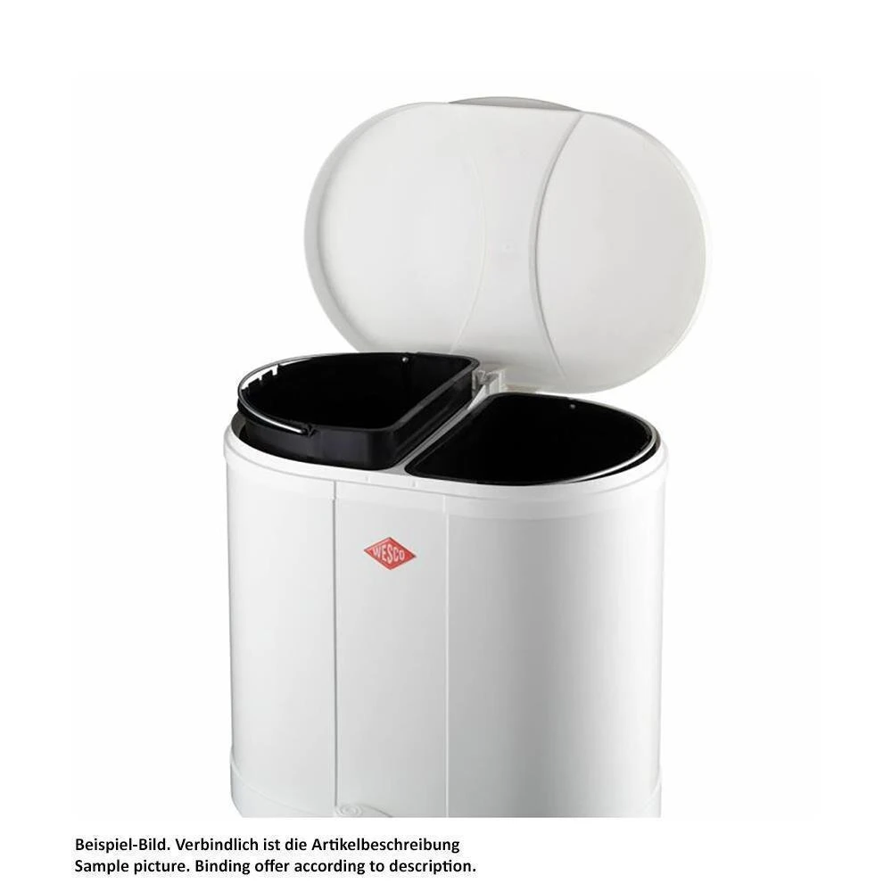 Wesco Beta, Abfallsammler Freistehend, Silberfarben 2 Wesco Beta, Abfallsammler Freistehend, Silberfarben – Bild 2